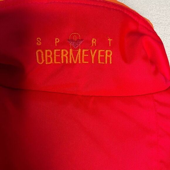 Vintage Obermeyer Sport Ski Jacket Large Neon Snow Coat Outdoor 90s Y2K Winter - Picture 11 of 14